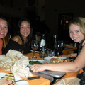 Dinner with Melanie, Becky, and Mami, the 16th fastest woman in Rome